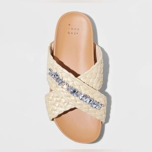 A New Day 8.5 Rhinestone Sandals!!